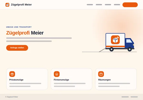 Vorschau der Vorlage Umzug